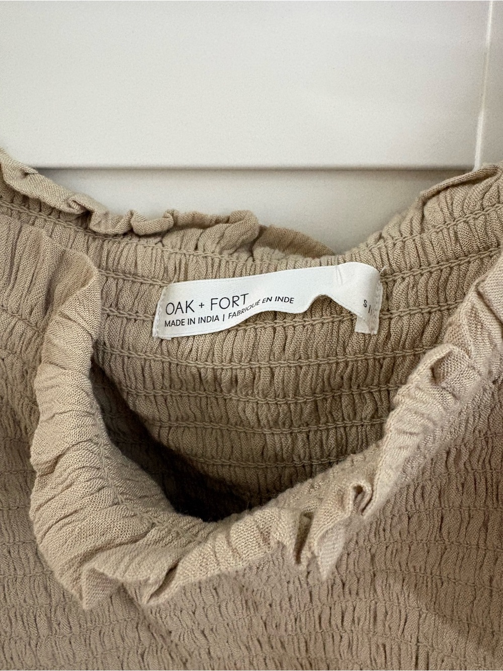 Oak + Fort Beige Tiered Maxi Dress - Picture 3 of 5